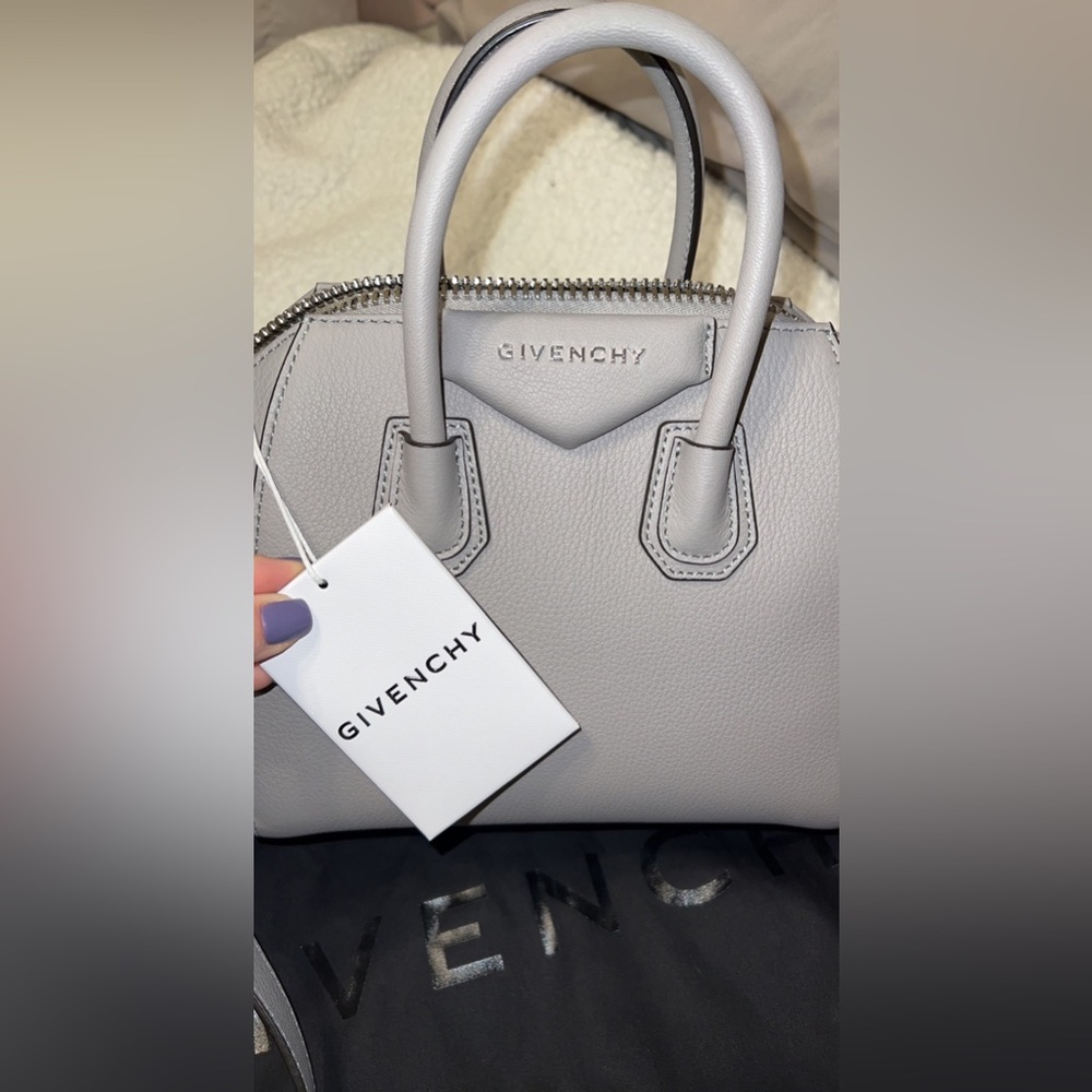New Givenchy Antigona Bag Mini Pearl Gray